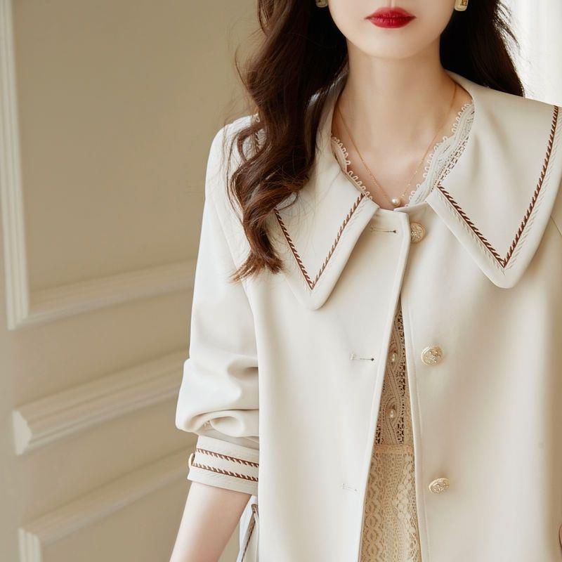 Áo Khoác Gió Phong Cách Phương Tây Thời Trang Mùa Thu Cho Nữ