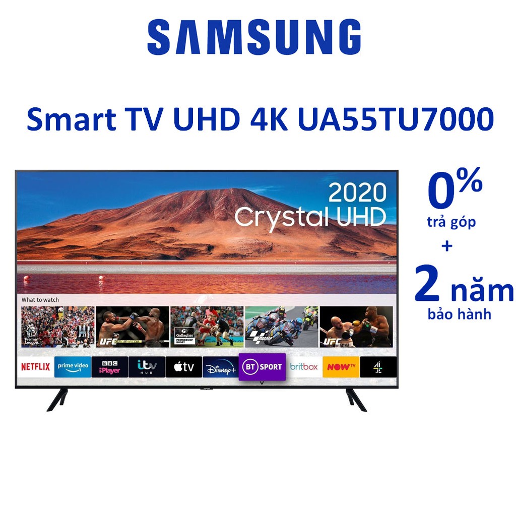 Tivi Samsung Smart 4K 55TU7000 55 inch UHD | BigBuy360 - bigbuy360.vn