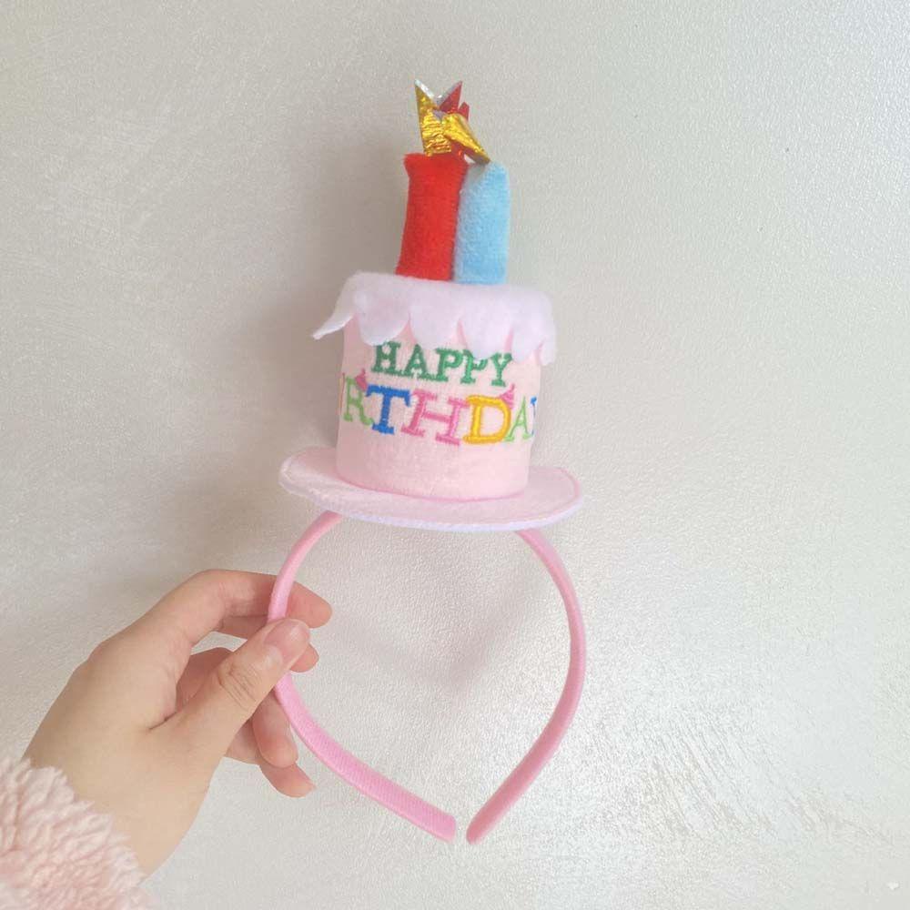 Băng Đô Hình Bánh Sinh Nhật Dễ Thương Cho Bé Gái