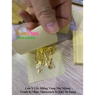 10 Miếng Mặt Nạ Vàng Lá Đắp Mặt