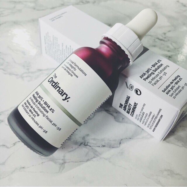 The Ordinary AHA 30%+BHA 2% Peeling Solution 30ml Serum Thanh Lọc Da - The Ordinary