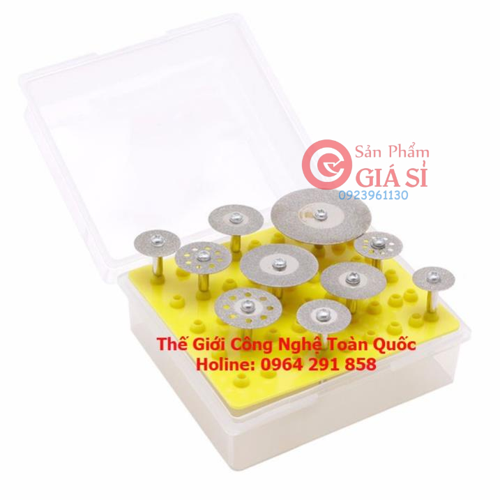 lưỡi cưa cắt mini hộp 10 đĩa cắt khác nhau chân cốt 2mm ❤️freeship❤️