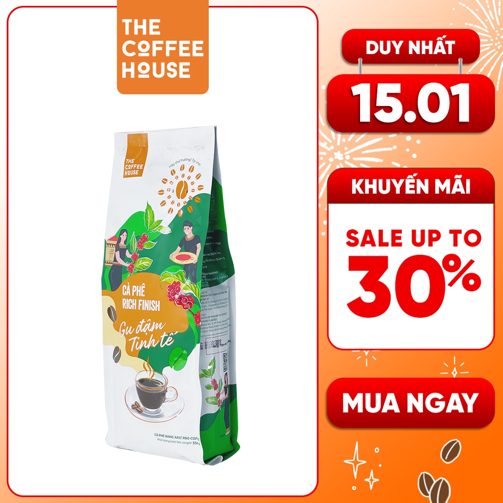 Combo 2 gói Cà phê rang xay The Coffee House Rich Finish - Gói 350gr | BigBuy360 - bigbuy360.vn