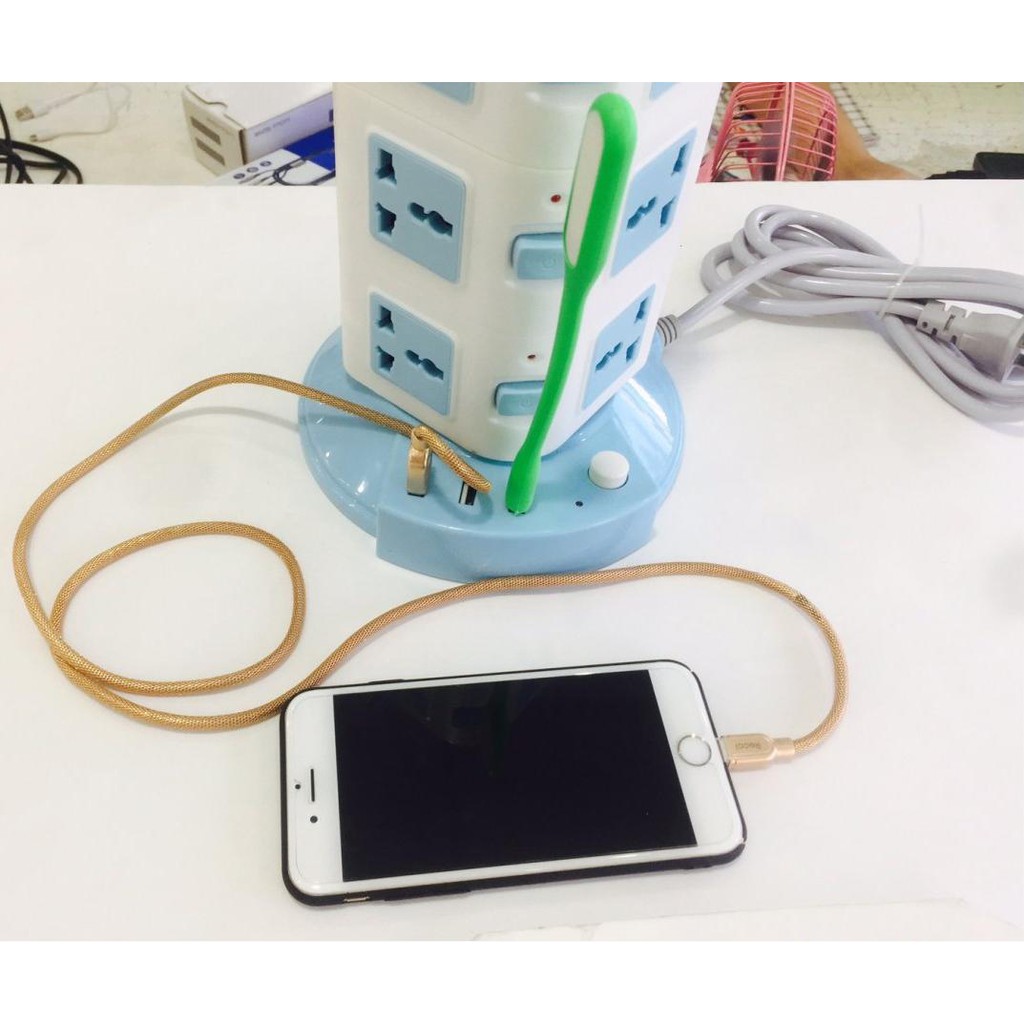 Ổ Cắm Điện 3 Tầng 3 Cổng Usb Đa Năng