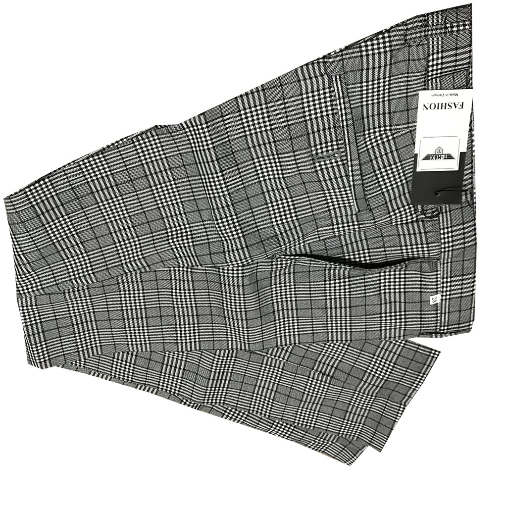 Quần tây nam kẻ sọc caro phong cách trẻ trung | BigBuy360 - bigbuy360.vn