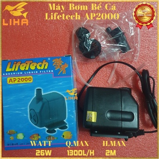 Máy Bơm Nước Hồ Cá Lifetech AP2000 - Bơm Nước Cho Hồ Cá, Thủy Canh, Tiểu Cảnh, Non Bộ