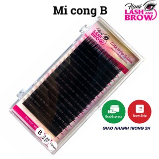 Mi khay Hani - nối mi classic chuyên nối mi dưới - độ cong B
