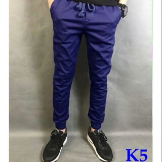 Quần joggers nam xanh đen, quần dài ống bó nam xanh đen, quần thun kaki nam, quần dài đôi nam nữ, quần bó ống xanh đen