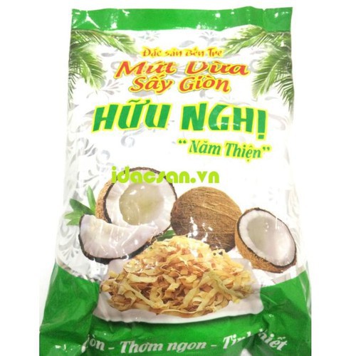[Mã GROSALE1 giảm 8% đơn 500K] [300g] Mứt Dừa Sấy Khô Giòn Hữu Nghị