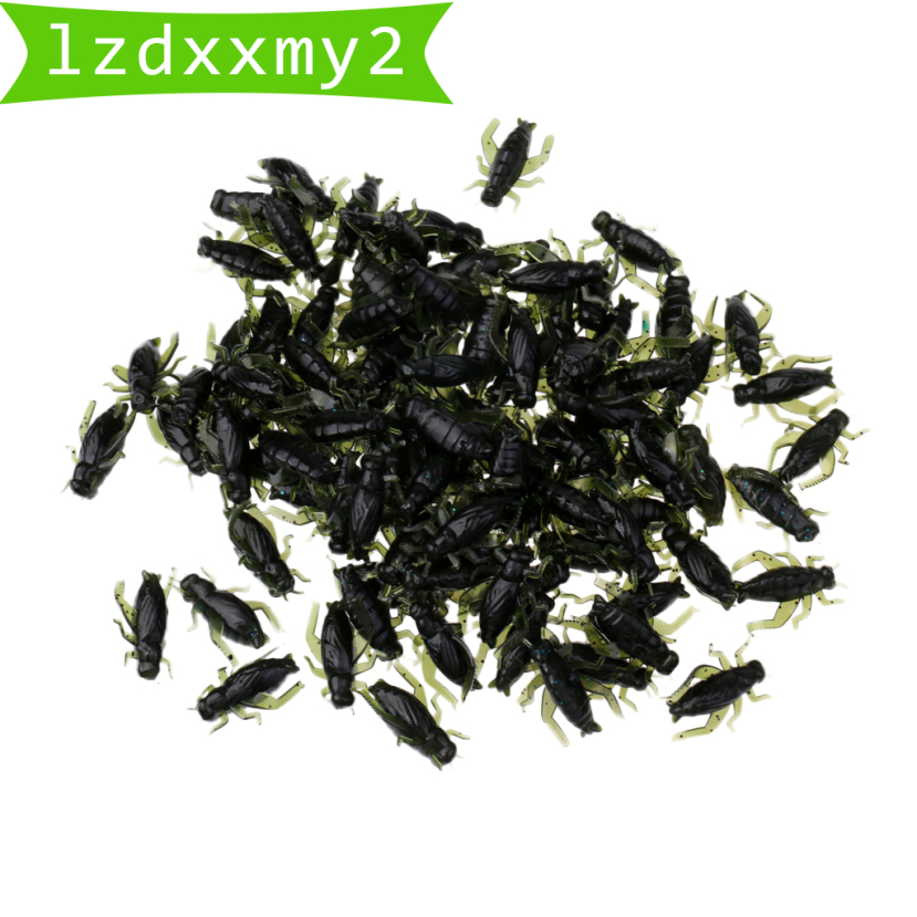 Newest 100pcs Soft Fishing Lures Cricket Insects Baits Insect Bait Artificial Lure