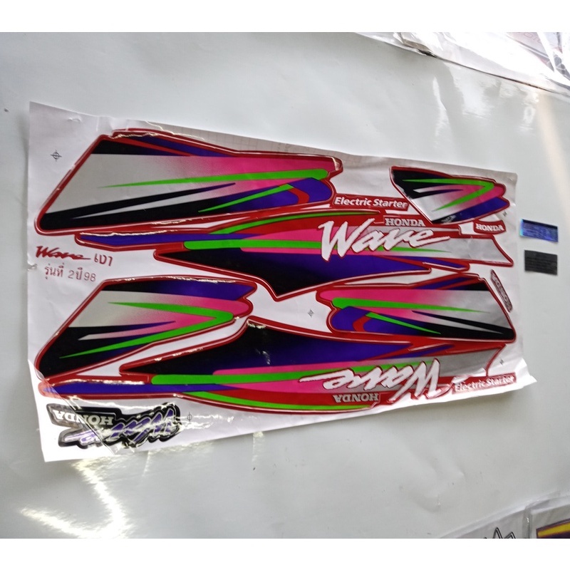 ( QUÁ RẺ) TRỌN BỘ TEM XE WAVE 110 tốt bạc trắng xanh