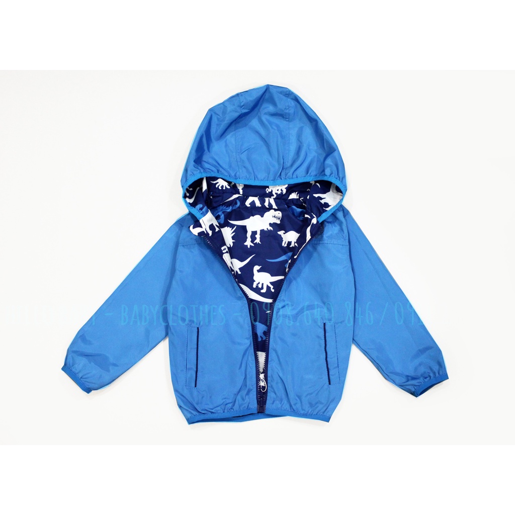 Áo khoác gió bé trai họa tiết khủng long