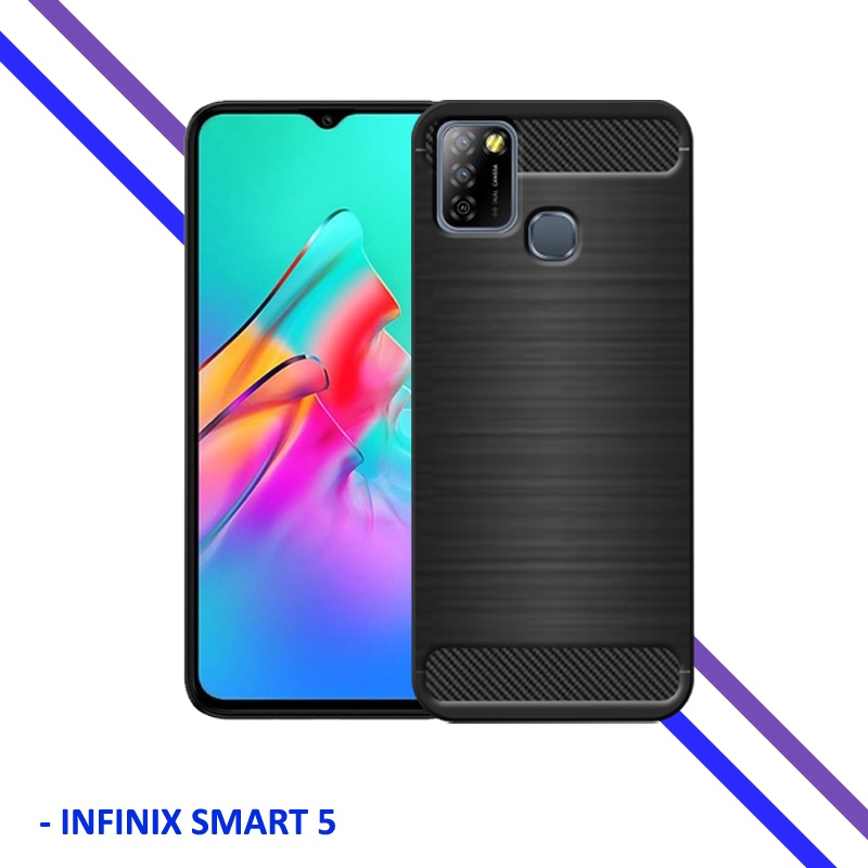 ✅ Ốp Điện Thoại Sợi Carbon Chống Sốc Cho Infinix Smart 5