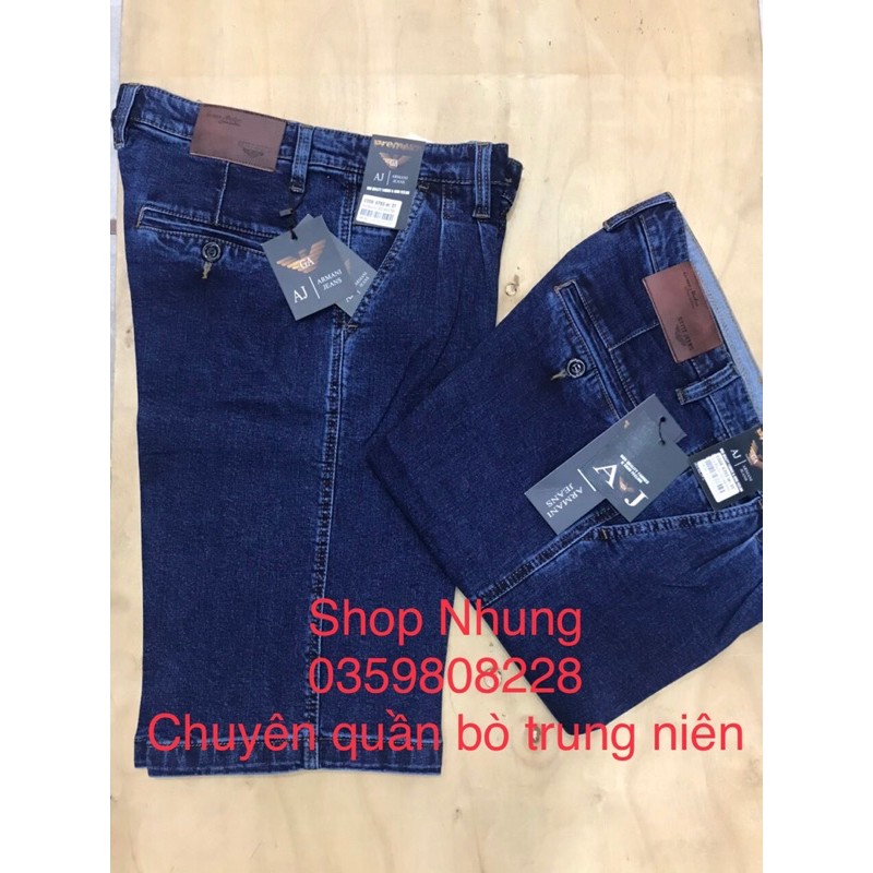 Quần Short Jean Nam Trung Niên hàng công ty dày dặn co giãn cao cấp, dày dặn + Ảnh Thật