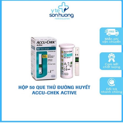 Que thử đường huyết Accuchek Active 50 (lọ 50 que)