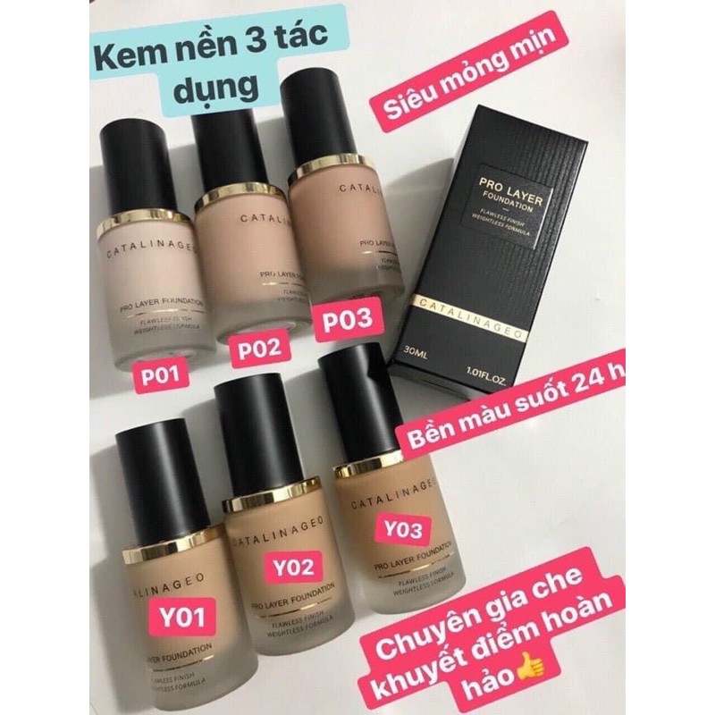 🍓 Kem Nền Catalinageo Pro Layer Foundation🍓