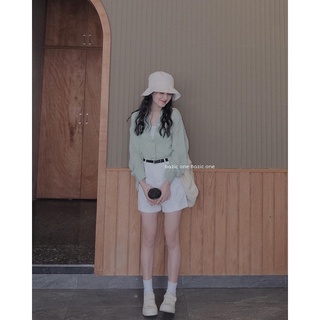 Áo sơ mi đũi lụa nhiều màu tone Pastel Bazic one