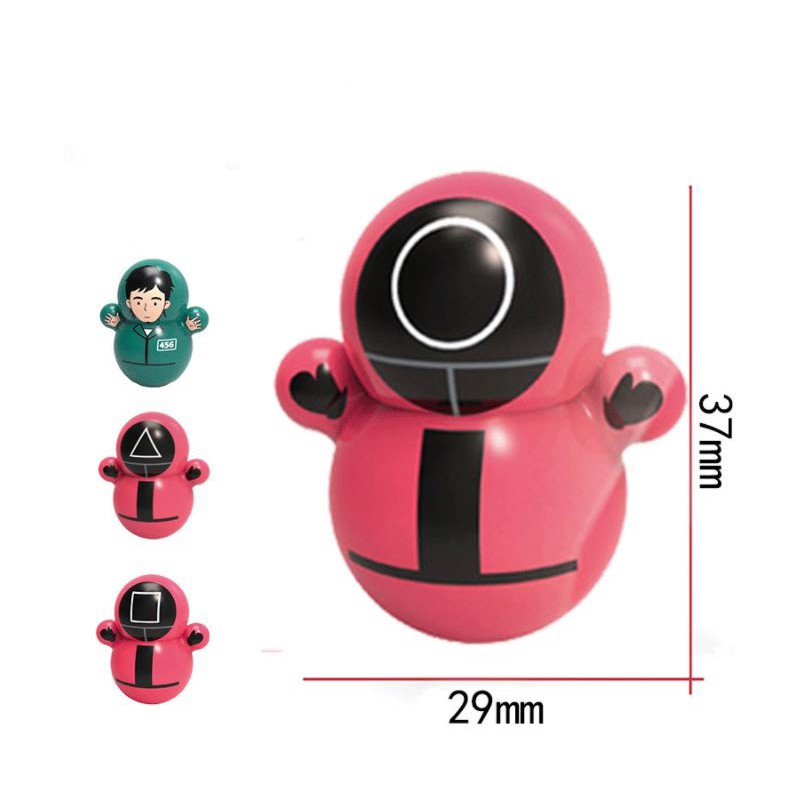 Đồ chơi lật đật hình nhân vật Squid Game mini độc đáo phong cách năm 2021 MM