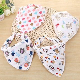 [100% Cotton] Combo 2 Yếm Tam Giác, Khăn Chéo Cho Bé Yêu Có 2 Cúc Bấm Chất Đẹp