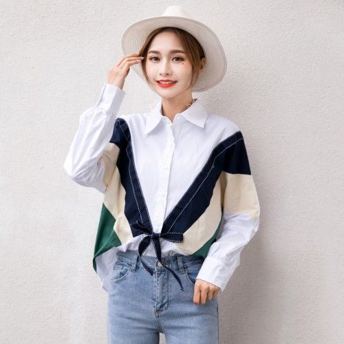 Áo Sơ Mi Trắng Tay Dài Dáng Rộng Phong Cách Hàn Quốc Thời Trang 2022