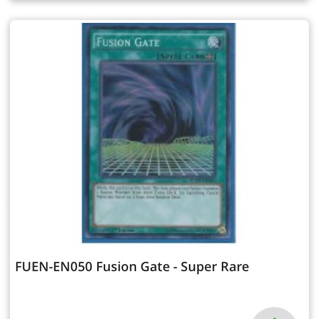 Lá bài Yugioh Real card Fusion Gate ultra rare