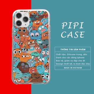 Ốp lưng iphone Gumball Sticker hài hước iPhone 12ProMax iPhone 11 X XsMax Xr iPhone 7 8Plus  BLUGUB0054