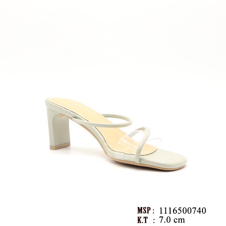 Sandals Nữ Cao gót màu sáng trang nhã thích hợp đi dạo phố, đi làm, chính hãng Exull Mode 11165007