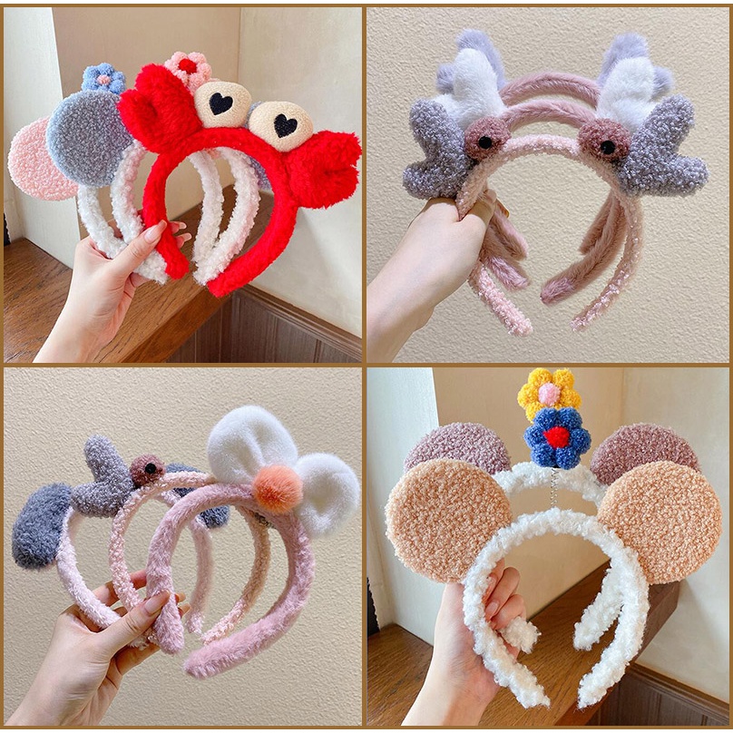 Băng Đô Cài Tóc Rửa Mặt Nơ Đễ Thương Thời Trang Hàn Quốc Cho Nữ