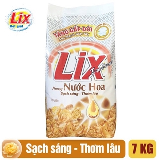Bột giặt LIX Extra Hương nước hoa (Vàng) tăng gấp đôi sức mạnh giặt tẩy 7KG