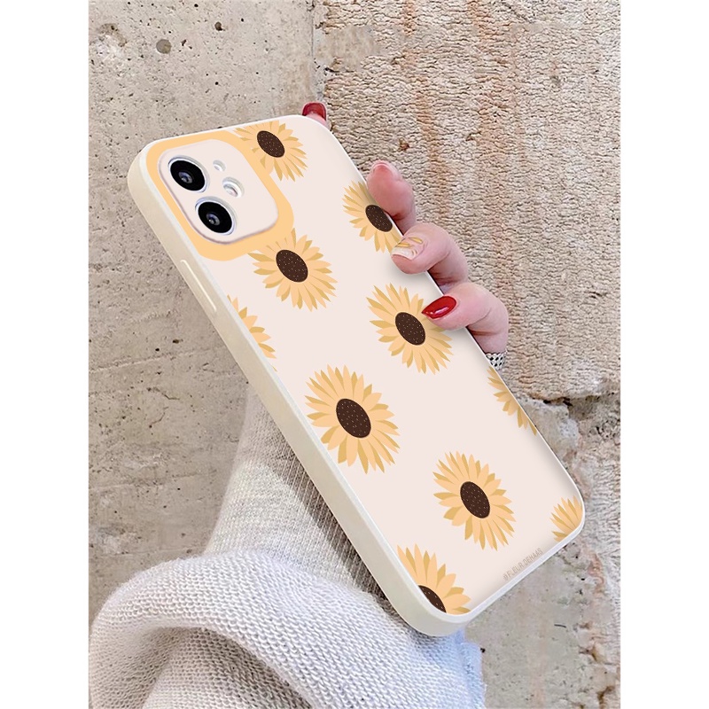 [ TẤT CẢ DÒNG MÁY ] ỐP LƯNG IPHONE SUN FLOWER BẢO VỆ CAMERA Ốp điện thoại vuông HOA HƯỚNG DƯƠNG đủ mã 6 đến 13 promax