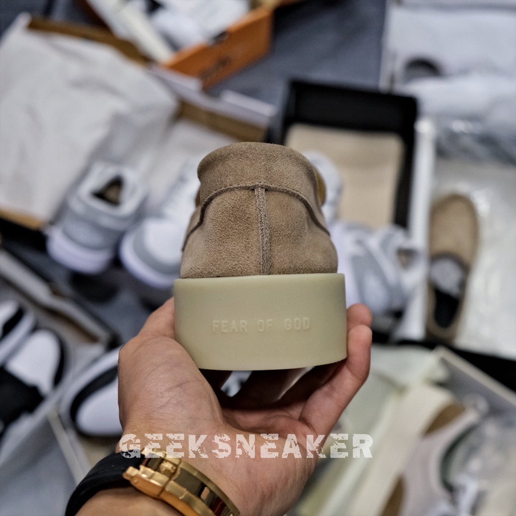 [GeekSneaker] Giày Fear of God Beige Suede 'The Loafer' Loafers