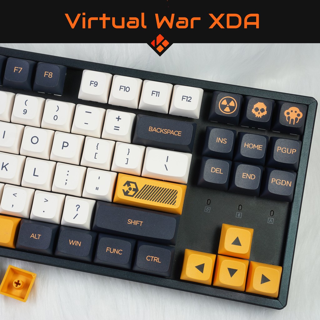 Keycap VIRTUAL WAR - profile XDA - keycap PBT - Dyesub - 141 nút cho bàn phím cơ (Filco, Leopold, IKBC, Edra, keychron)