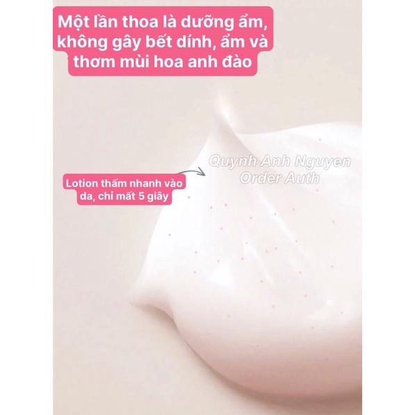 Sữa dưỡng thể Little Dream Garden hương hoa anh đào dưỡng ẩm giúp da trắng sáng làm mềm da 250ml