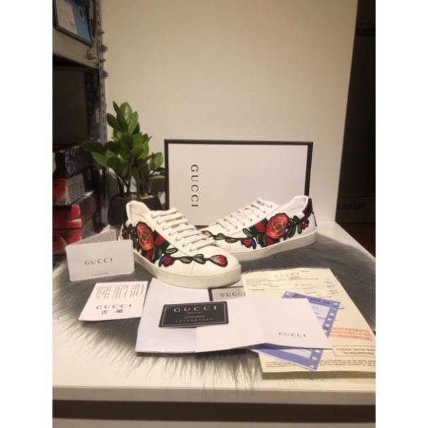 | Chuẩn | 👟 Giày gucci thêu hoa-phân khúc ⚡️CAO CẤP⚡️ Tặng Vớ 60k Chuẩn KHO Xịn Nhẩt NEW . HOT ✔ * L ༝ 2021 " '