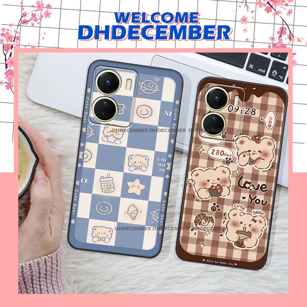 Ốp lưng Vivo Y16 2022 - BẢO VỆ CAMERA in hình 3D GẤU cute be@r, soda, happy day cực hot ,thời thượng