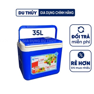 Thùng đá vuông 35 (32L) Tommy Cooler có van xả nhựa chính phẩm không chứa BPA an toàn cho sức khỏe thương hiệu Nguyên Ba