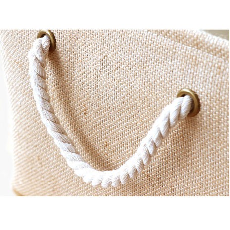 Giỏ đựng đồ 2 lớp vải cotton linen dày (41x31x20cm)