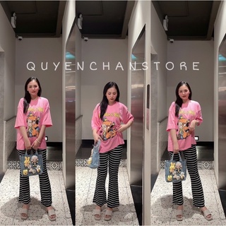Set bộ quần loe siêu hack dáng freesize-ảnh thật shop tự chụp