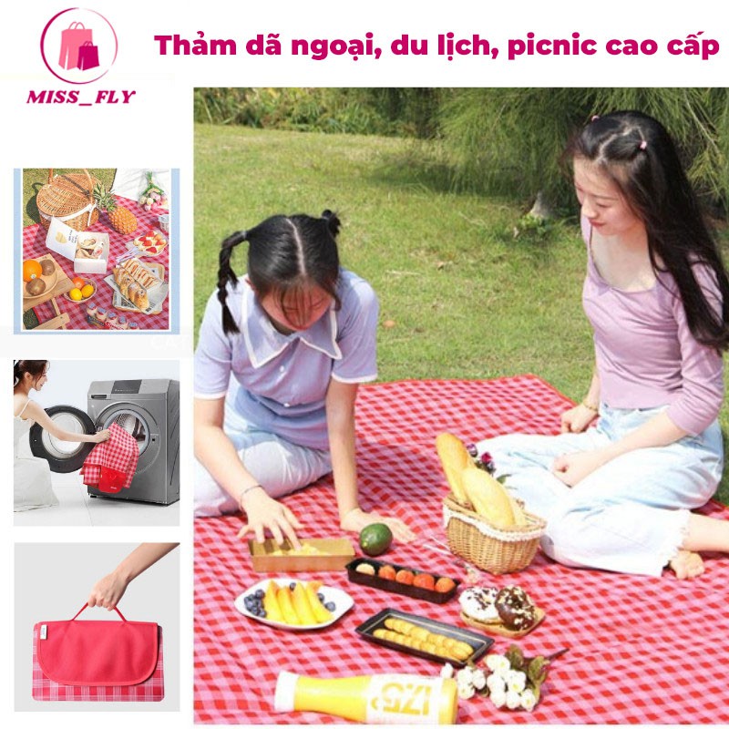 Thảm du lịch dã ngoại gấp gọn chống thấm nước được chọn mẫu -Thảm gấp gọn du lịch đi biển, bạt trải picnic | BigBuy360 - bigbuy360.vn