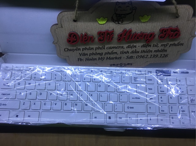 Bàn phím không dây Wireless Keyboard 2.4G kèm chuột không dây