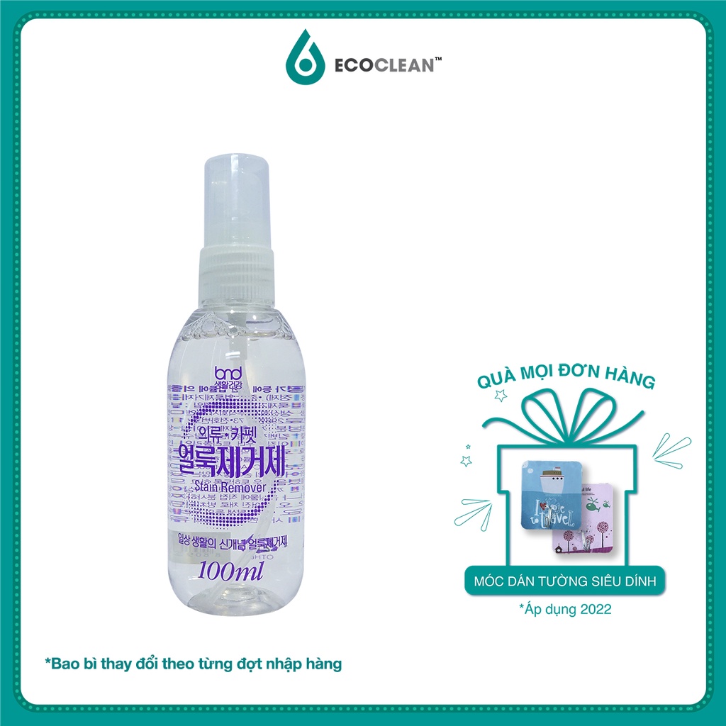 Xịt Tẩy Ố Quần Áo Chai 100ml - Thương Hiệu Hàn Quốc Stain Remover - Không Bay Màu