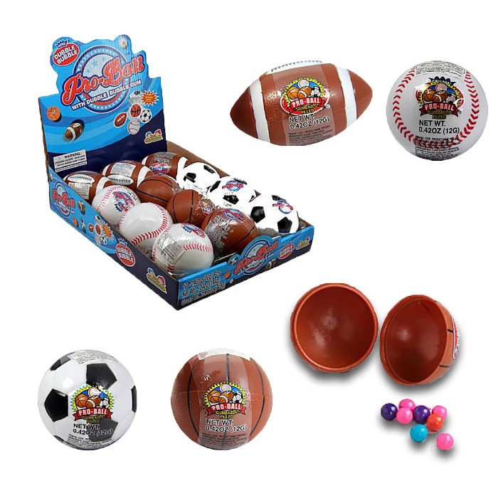 Kẹo gum đồ chơi quả banh Kidsmania Pro Ball 12gr (Mẫu ngẫu nhiên)