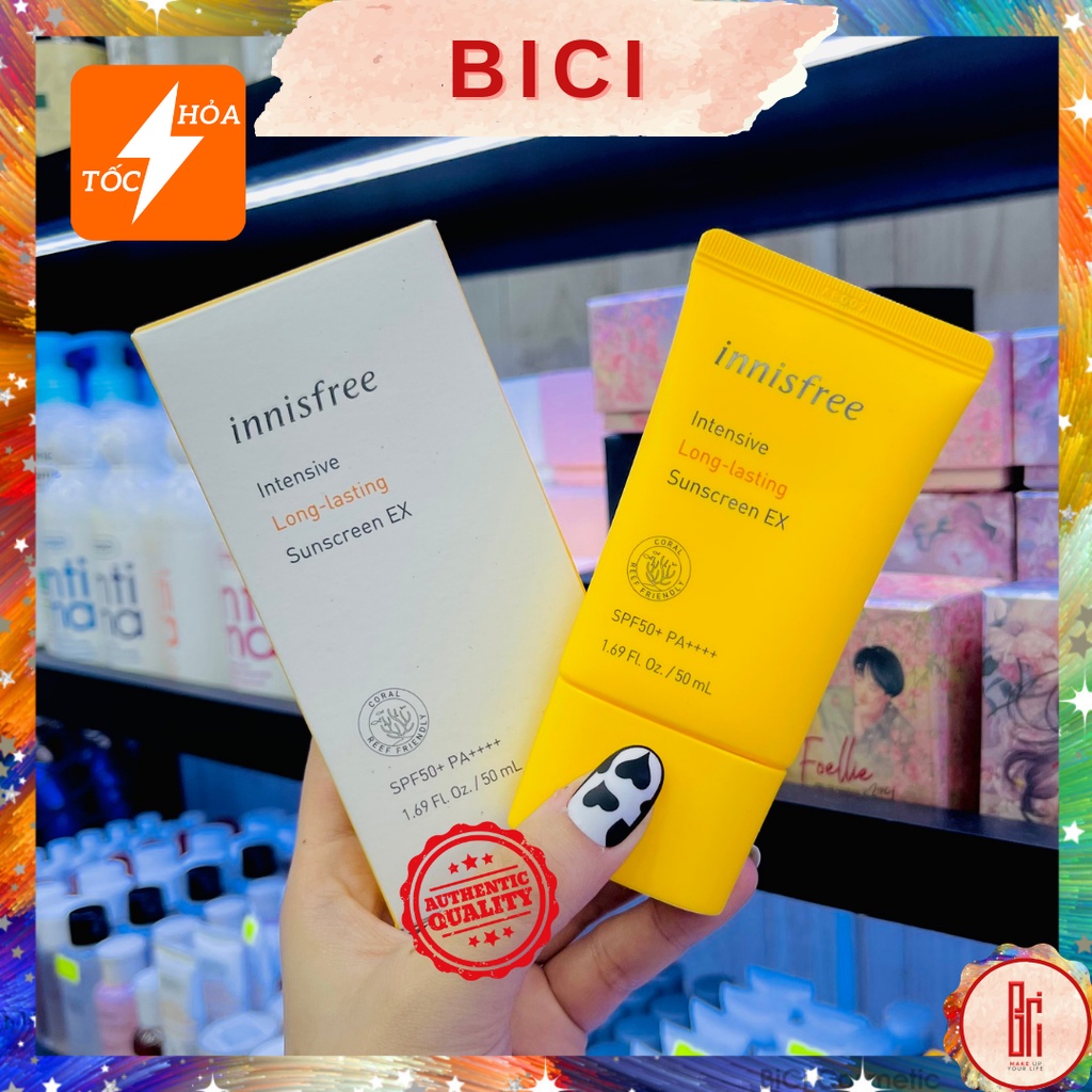 Kem Chống Nắng Lâu Trôi Innisfree Intensive Long Lasting Sunscreen EX SPF 50+ PA++++