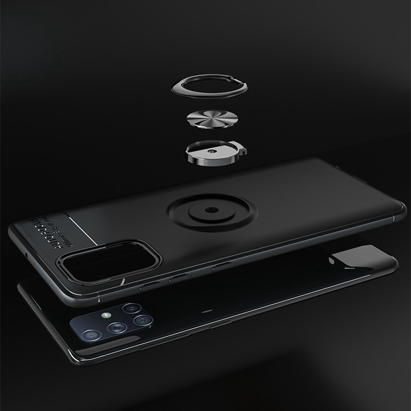 Ốp điện thoại silicon dẻo có nhẫn đỡ từ tính cho Samsung Galaxy A51 A71