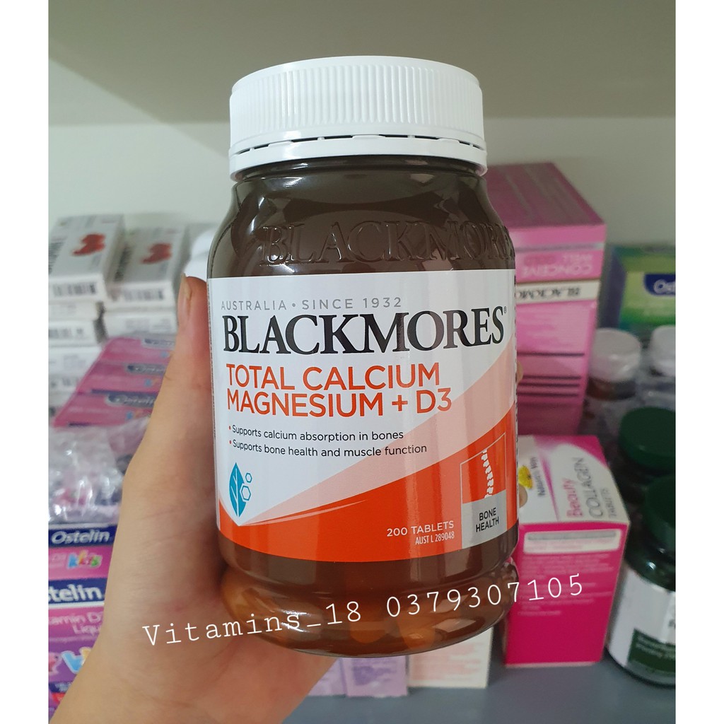 Viên uống Calcium Magnesium D3 200 viên (Total canxi) mẫu mới