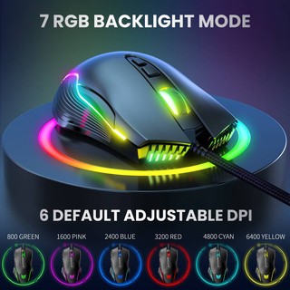 ONIKUMA  CW905 Chuột Chơi Game Có Dây Đèn Led RGB Cho Máy Tính Xách Tay, Máy Tính Để Bàn, PC - Bảo Hành 24 Tháng