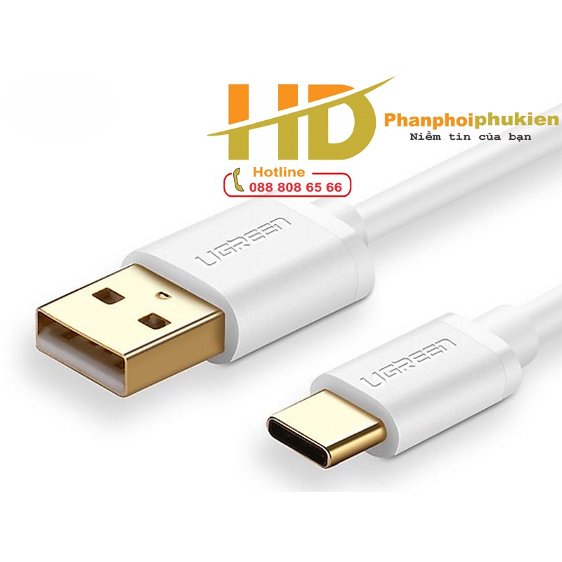 Cáp USB Type C sang USB 2.0 1m Ugreen 30165 chín hãng