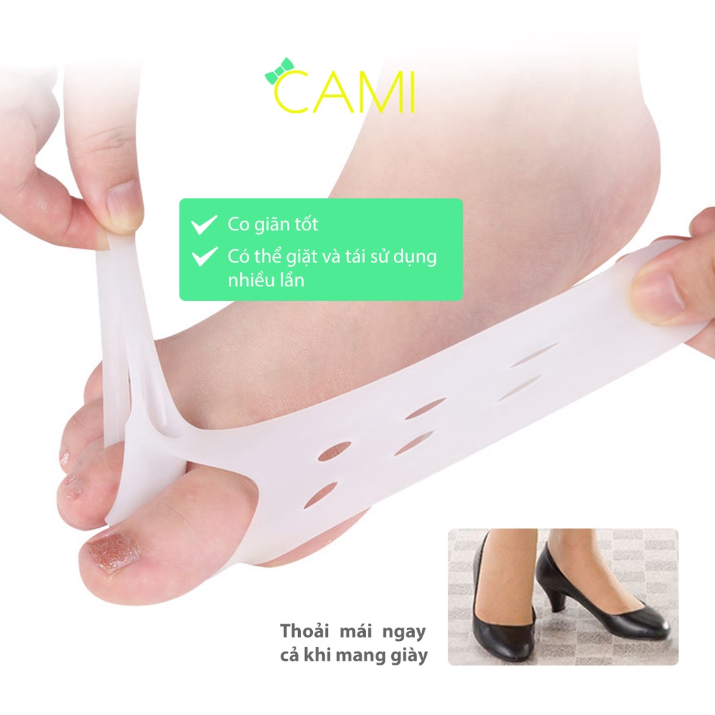 Silicone định hình và chỉnh khớp ngón chân cái, giảm đau, chai sần ngón chân - Cami - CMPK271