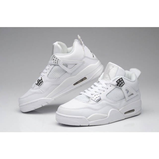 Giày jordan 4 Trắng , Giày sneaker JD4 Trắng hàng cao cấp siêu hót Full box Bill [SẴN HÀNG]