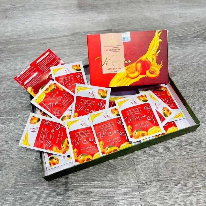 Trà giảm cân vị đào thơm dễ uống - giảm cân an toàn Đông Anh [CHÍNH HÃNG Cty 100%]